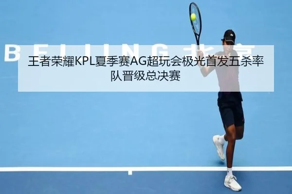 王者荣耀KPL夏季赛AG超玩会极光首发五杀率队晋级总决赛